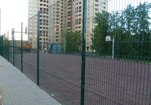 3Д забор для футбольной площадки в Зеленодольске